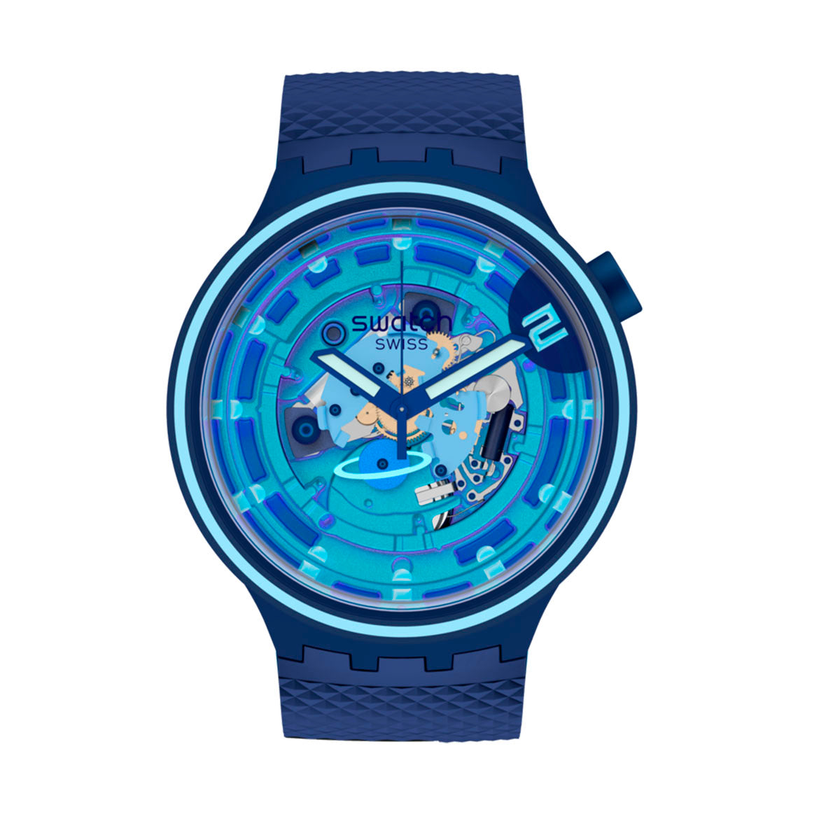 RELOJ SWATCH SB01N101 SECOND HOME DOBLE PULSO