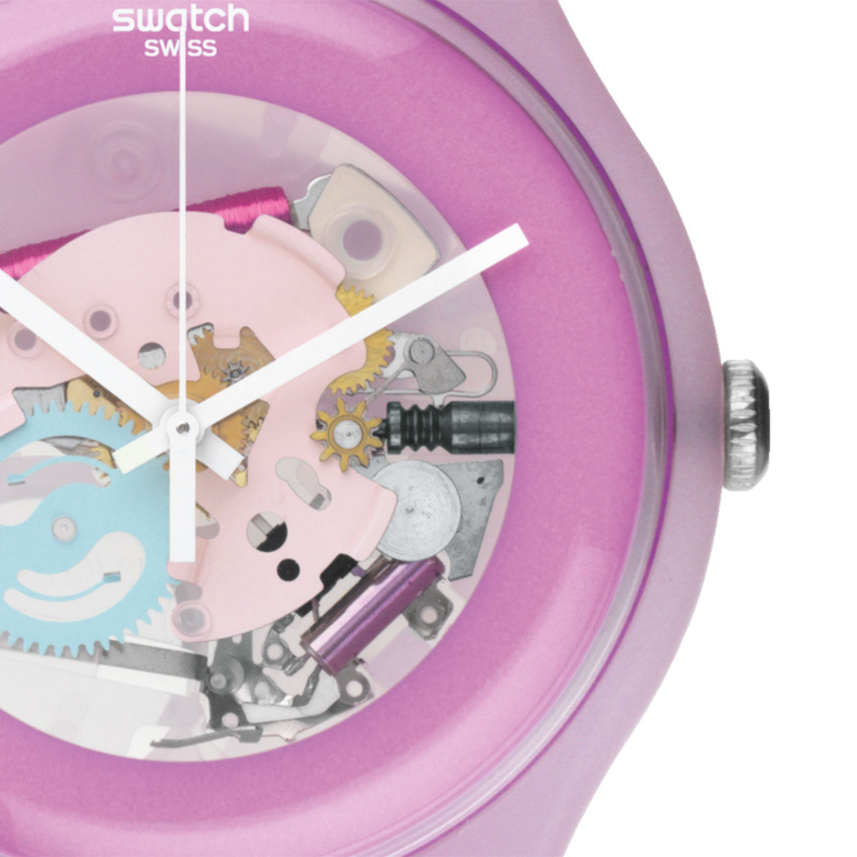 RELOJ SWATCH SUOP101 MUJER PULSO DE 2 COLORES SILICONA