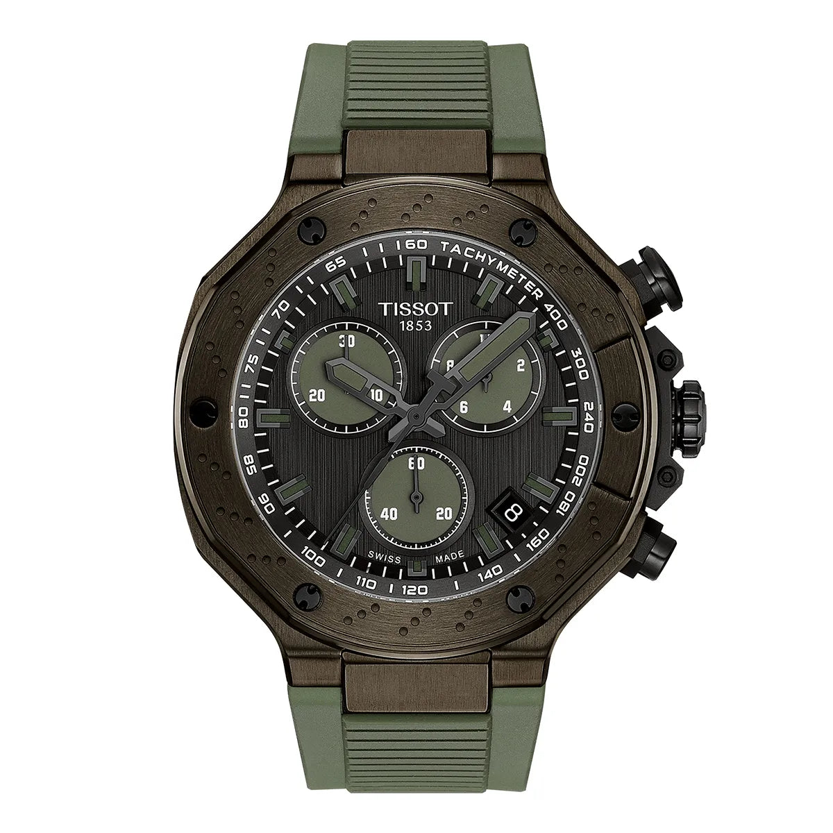 RELOJ TISSOT T-RACE T141.417.37.061.02 VERDE MILITAR