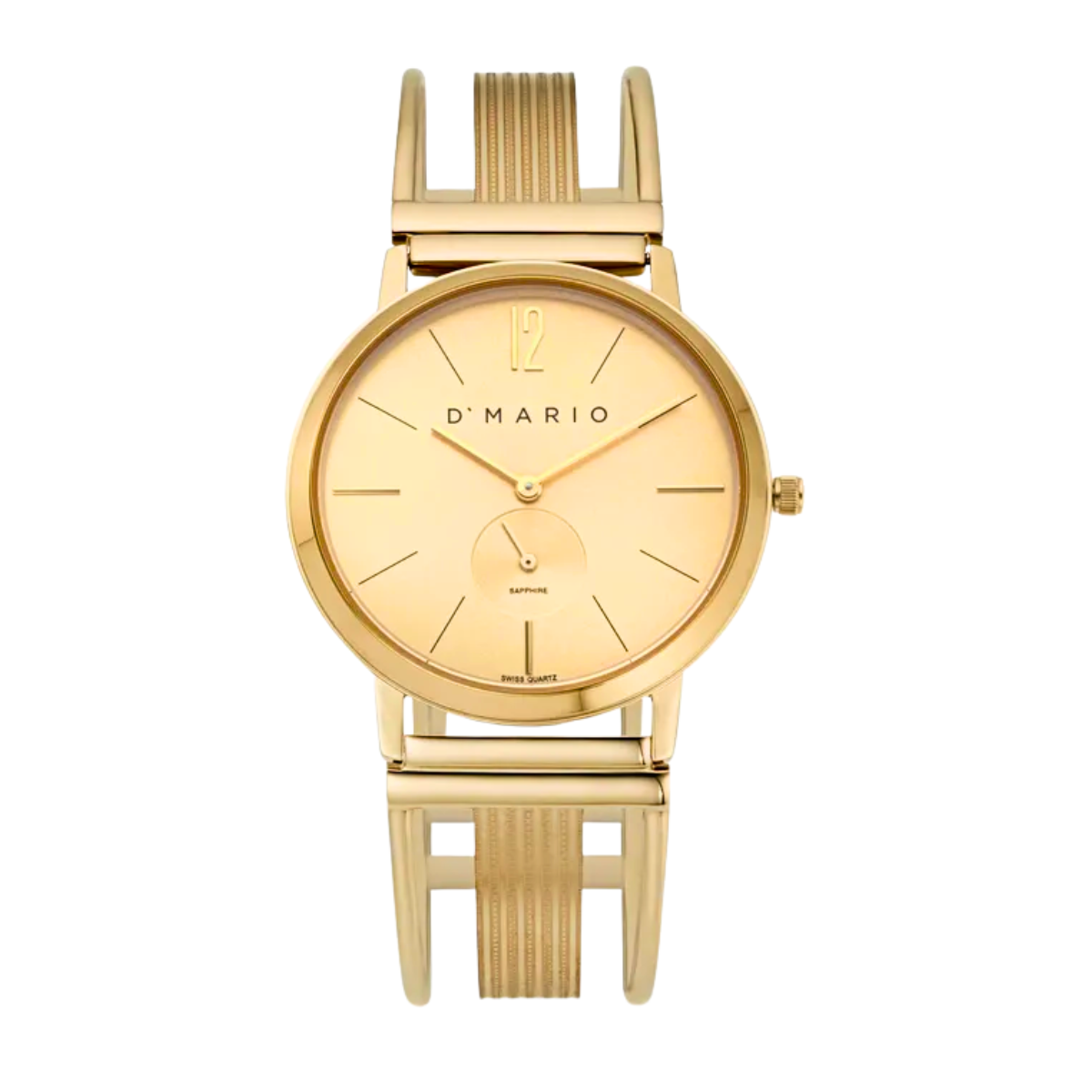RELOJ D' MARIO HOMBRE ZE1023 DORADO ACERO