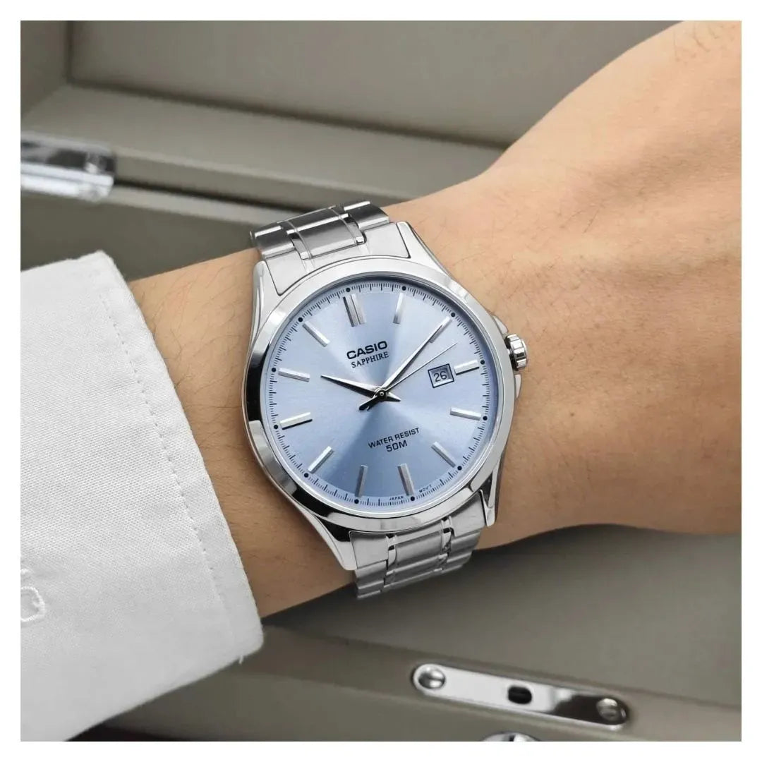 RELOJ CASIO MTS-115D-2A2 ACERO TIFFANY