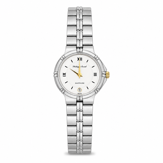 Philippe Amiel F6031 Reloj para Mujer Bicolor Acero Inoxidable Plata y Oro