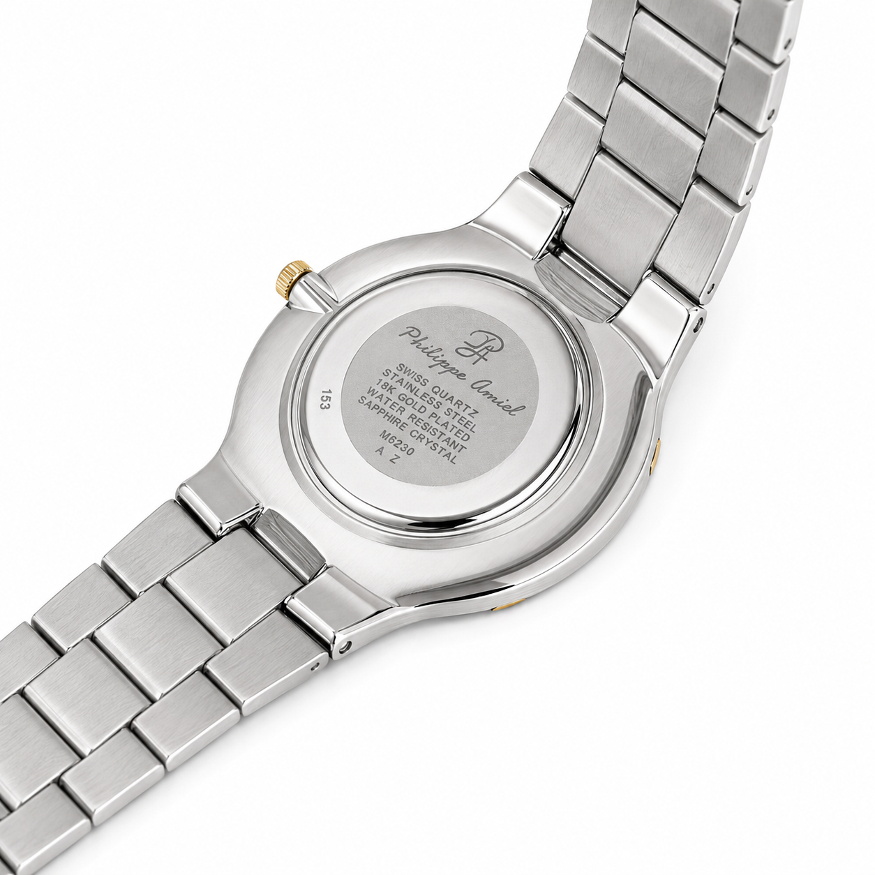 Philippe Amiel M6230 AZ Reloj para Hombre Bicolor Acero Inoxidable y Dorado