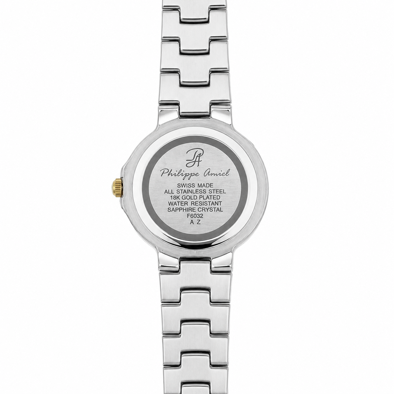Philippe Amiel F6032 Reloj para Mujer Acero Inoxidable Bicolor Plateado/Dorado