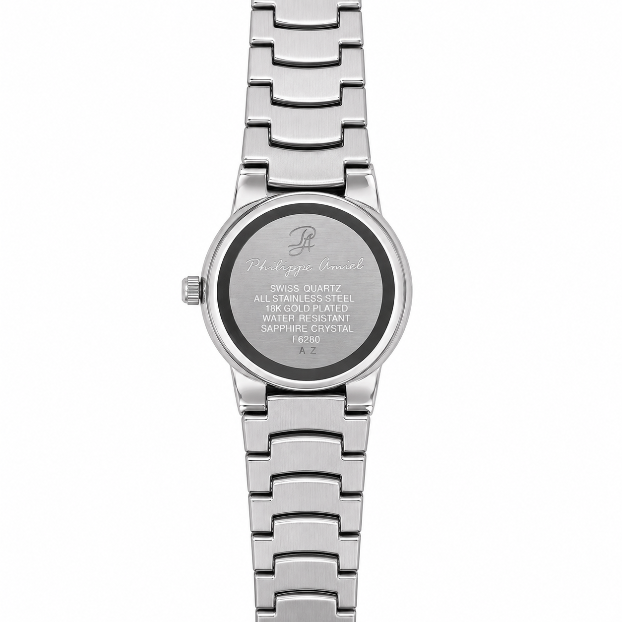 Philippe Amiel F6280 Reloj para Mujer Acero Inoxidable Plateado