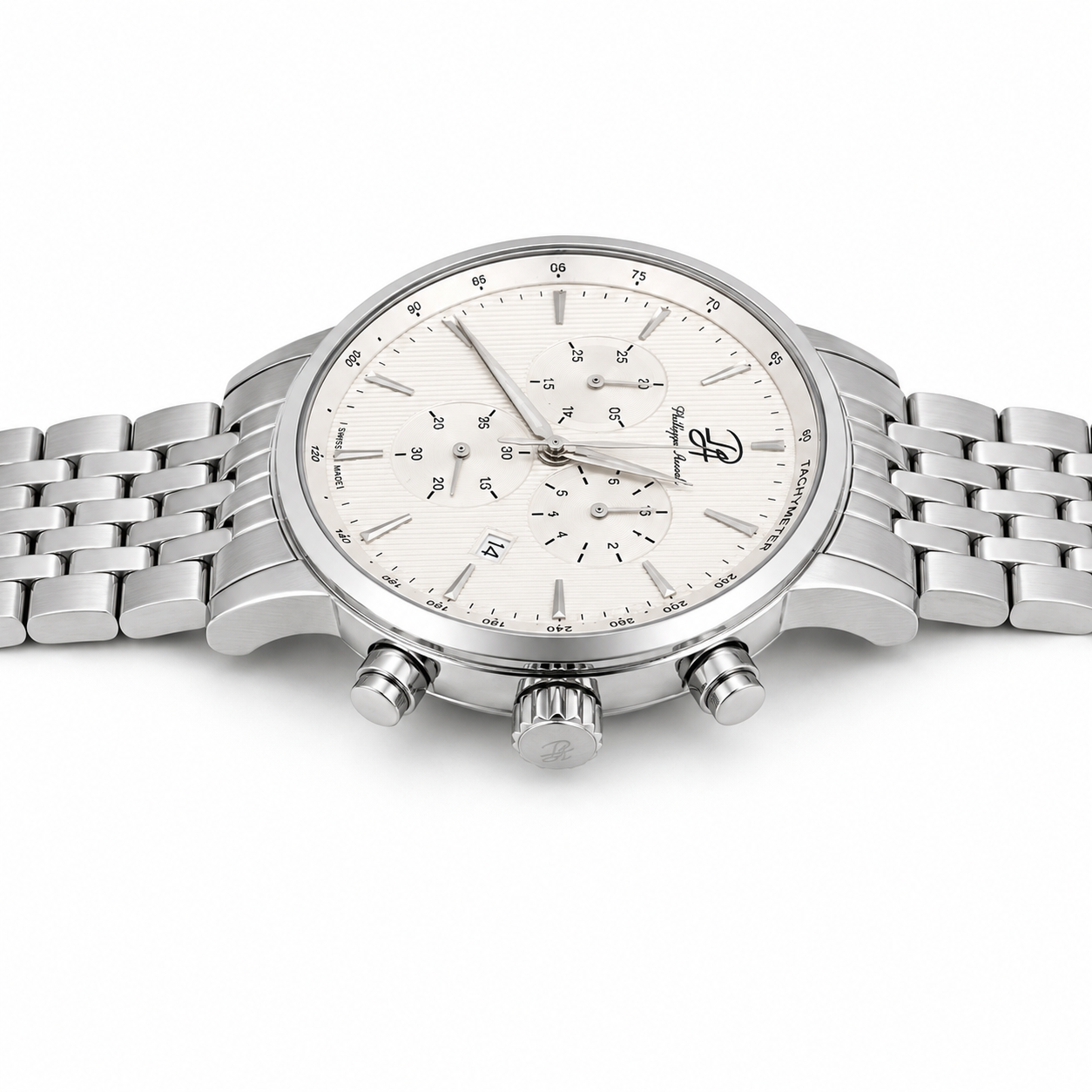 Philippe Amiel PA-0195 Reloj para Hombre Acero Inoxidable Plateado