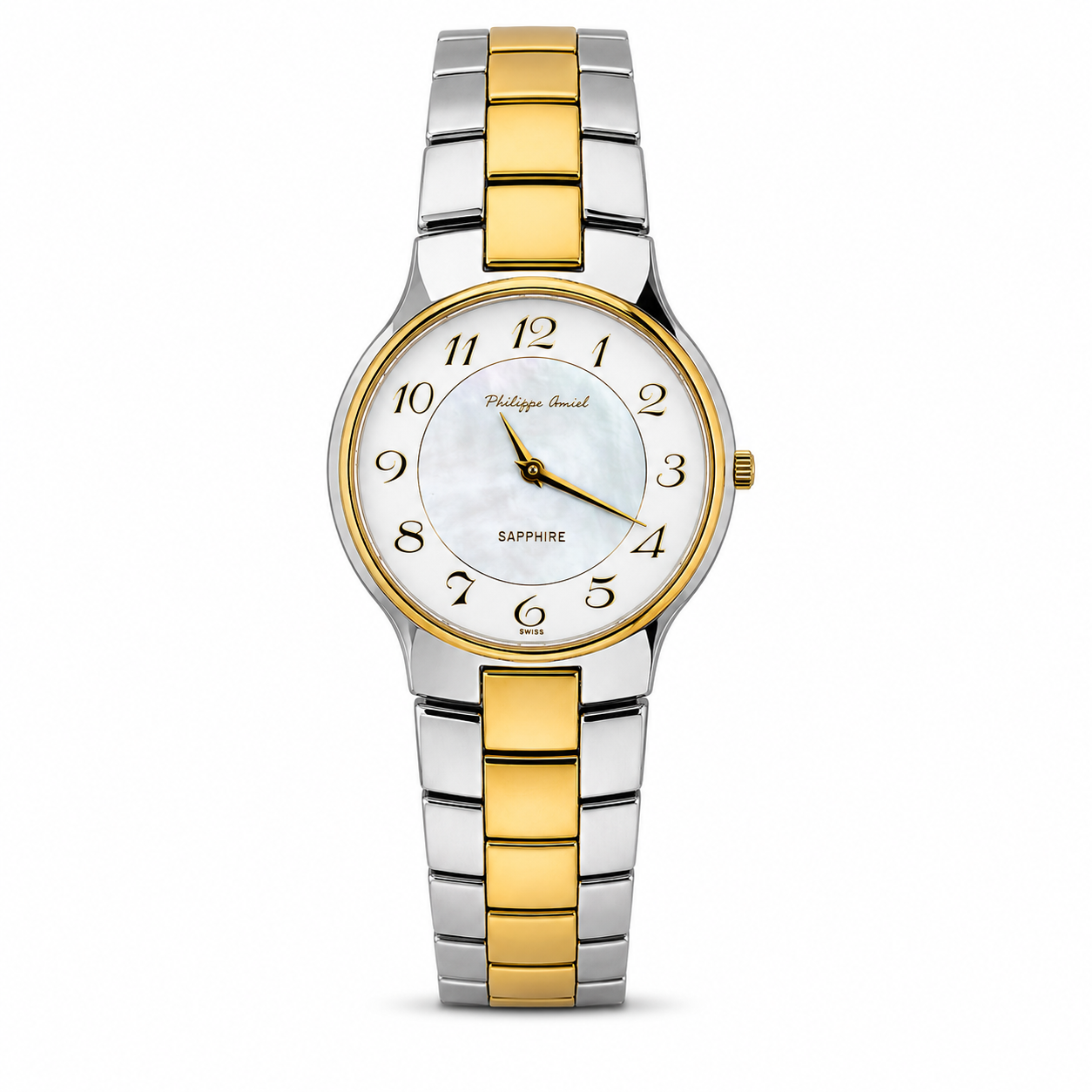 Philippe Amiel M6230 AZ Reloj para Hombre Bicolor Acero Inoxidable y Dorado