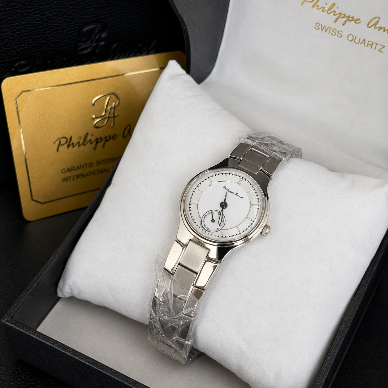 Philippe Amiel F6240 Reloj para Mujer Acero Inoxidable Plateado
