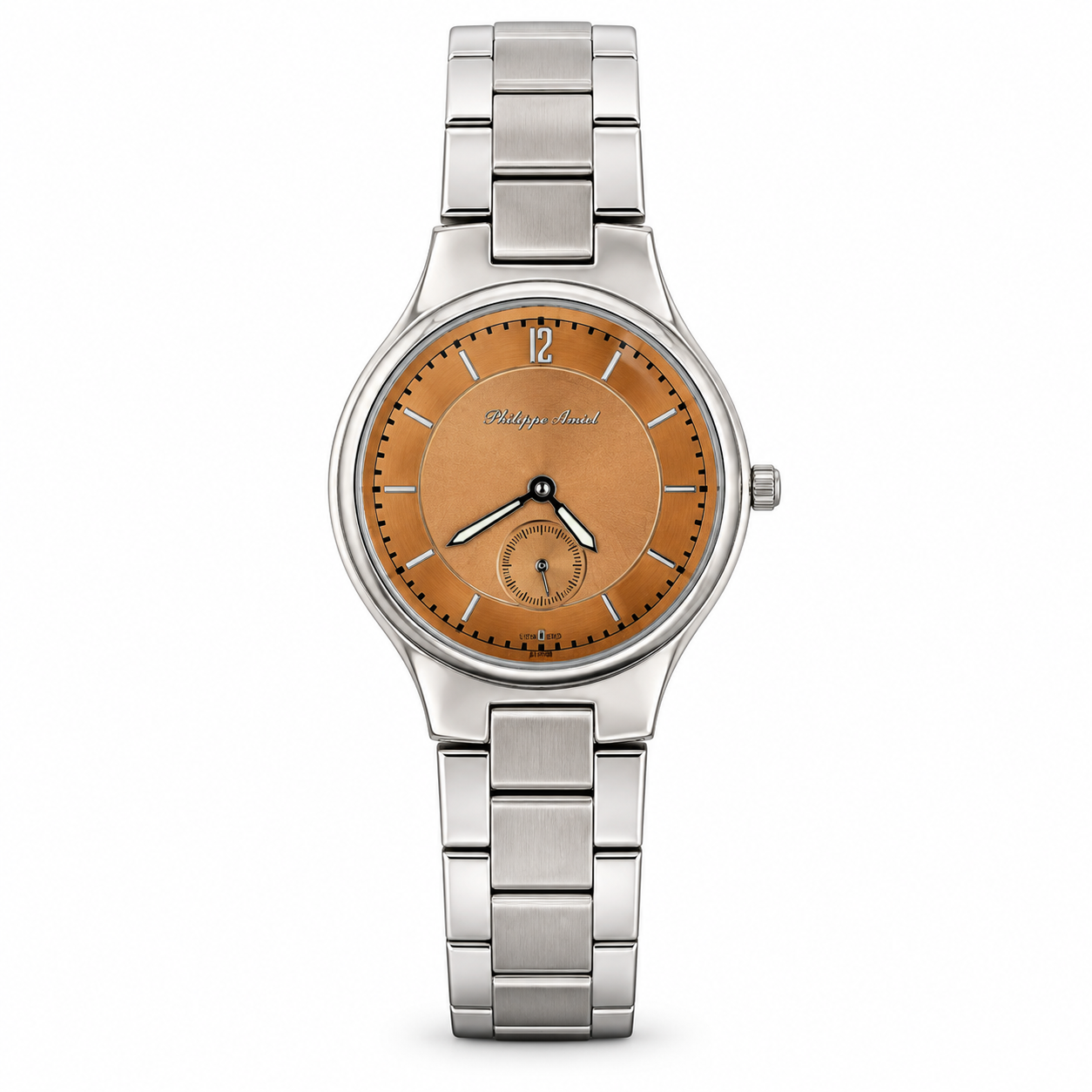 Philippe Amiel F6240 Reloj para Hombre Acero Inoxidable Esfera Cobre