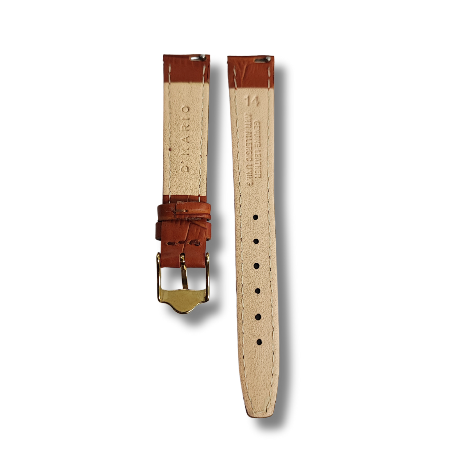 PULSO PARA RELOJ D MARIO DAMA MEDIDA 14 MM CUERO Time Home