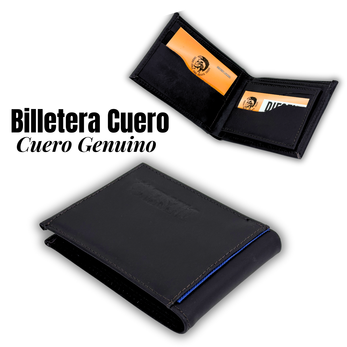 BILLETERA CUERO PREMIUM HOMBRE