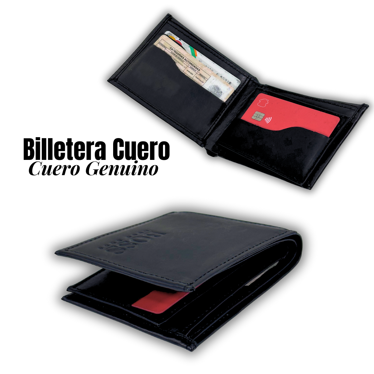 BILLETERA CUERO PREMIUM HOMBRE