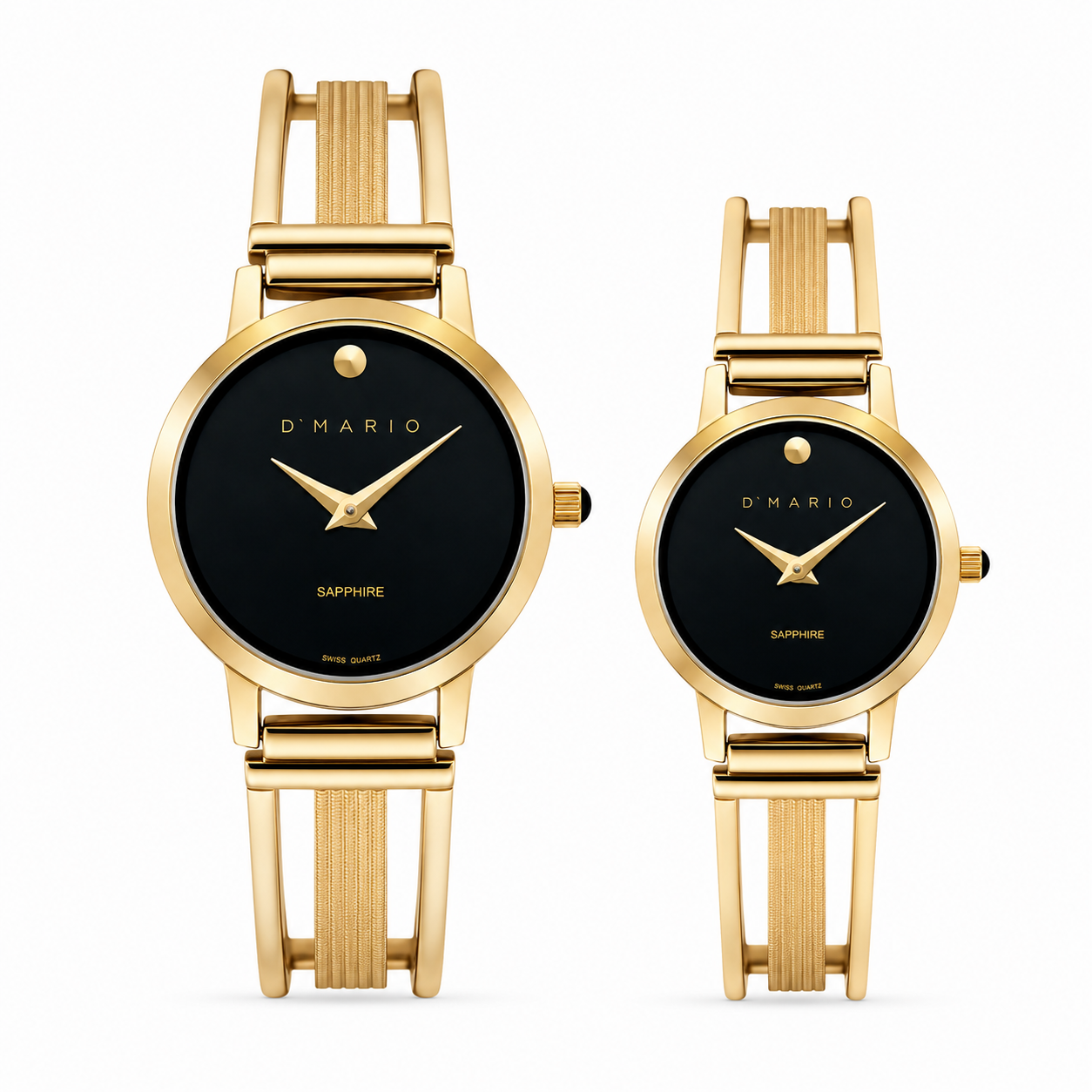 PAREJA PARA RELOJES D'MARIO PULSO ESQUELETO MERIDIAN