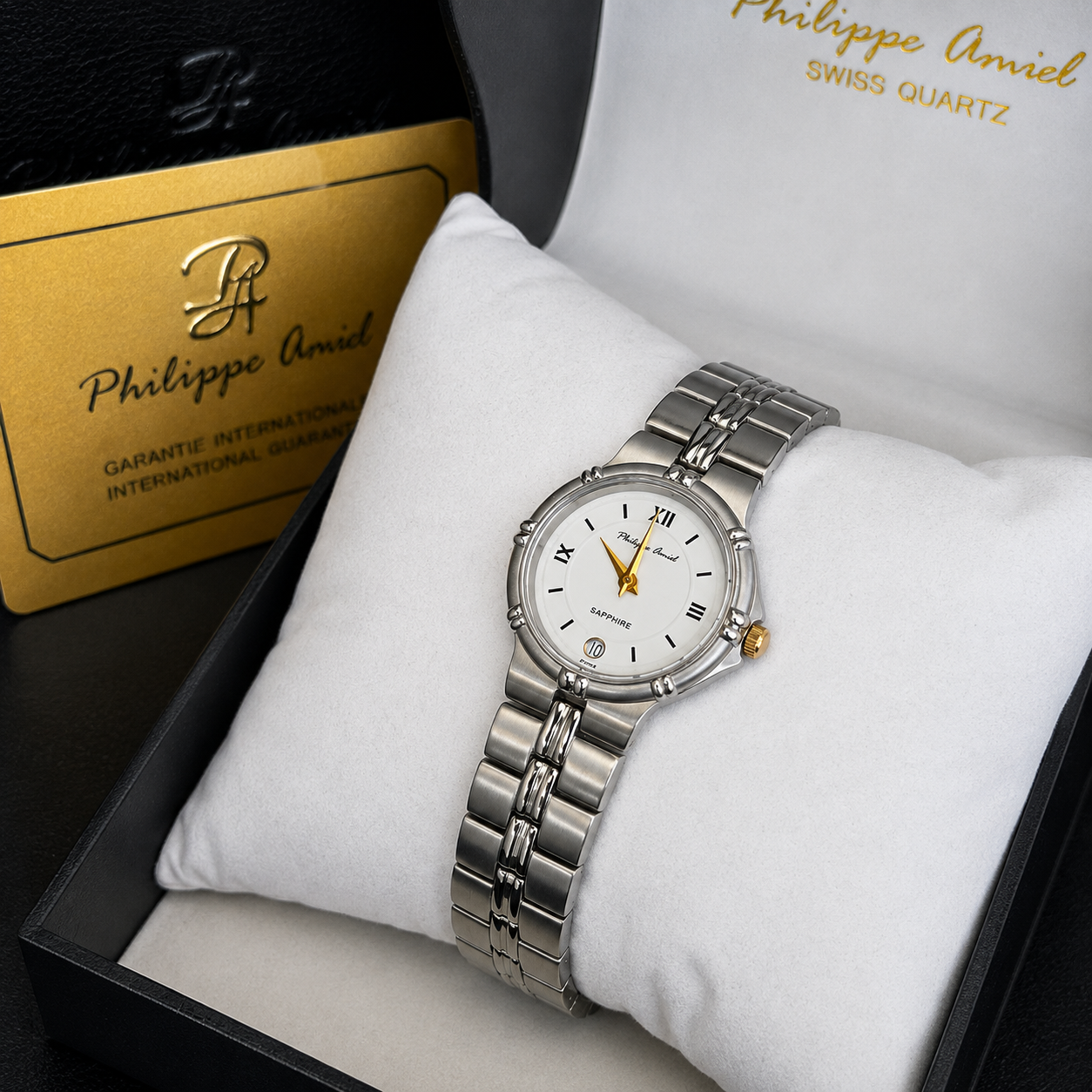 Philippe Amiel F6031 Reloj para Mujer Bicolor Acero Inoxidable Plata y Oro