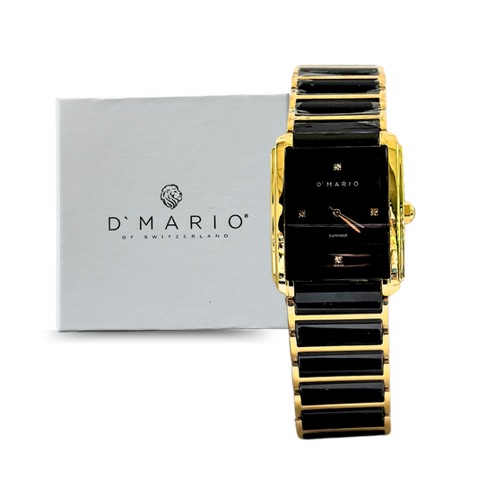 RELOJ D'MARIO CS5150L CUADRADO CERAMICA UNISEX