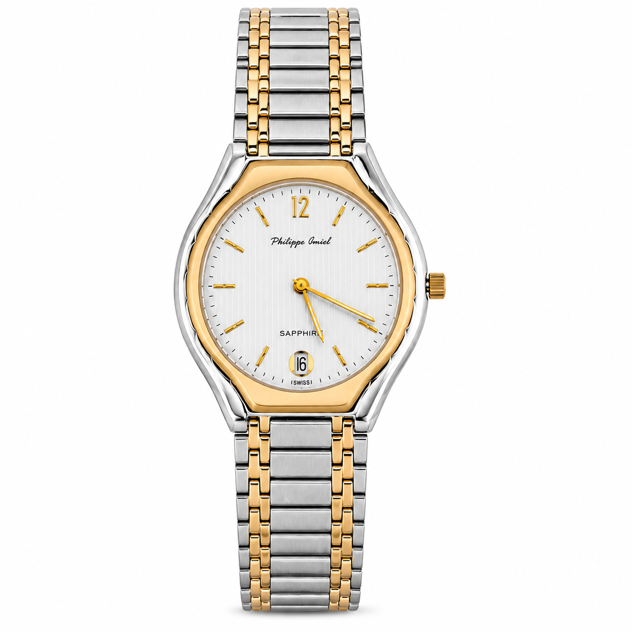 Philippe Amiel M6239 AZ Reloj para Hombre Acero Inoxidable Bicolor Dorado