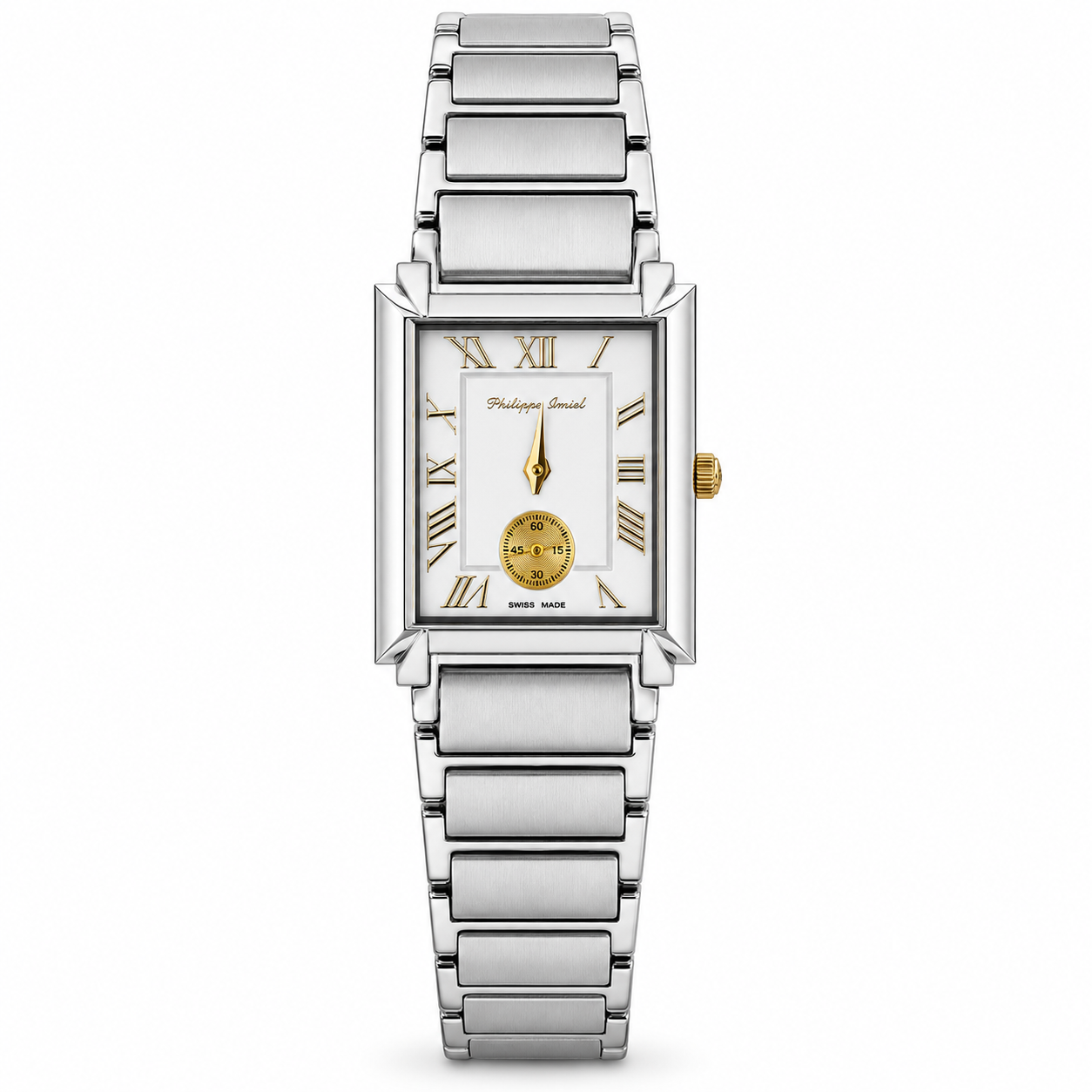 Philippe Amiel F6340 Reloj para Mujer Acero Inoxidable Bicolor Esfera Blanca