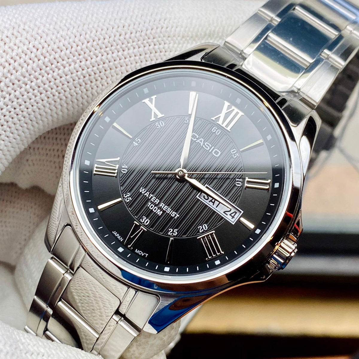 RELOJ CASIO MTP-1384D-1A ACERO