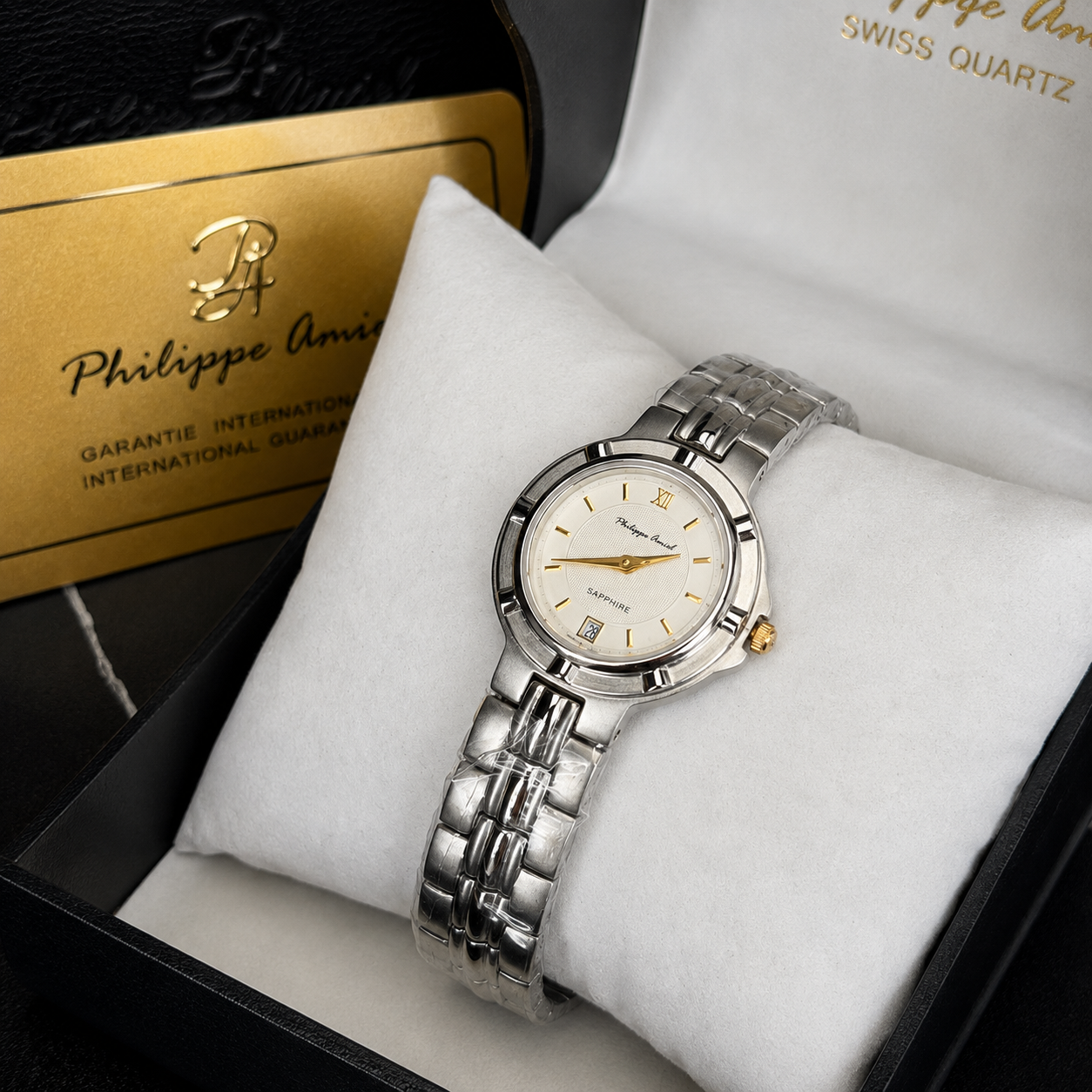 Philippe Amiel F6032 Reloj para Mujer Acero Inoxidable Bicolor Plateado/Dorado