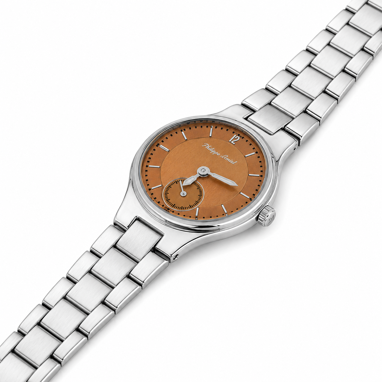 Philippe Amiel F6240 Reloj para Mujer Acero Inoxidable Esfera Cobre