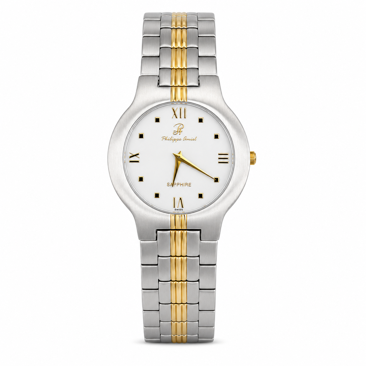 Philippe Amiel M2480 AZ Reloj para Hombre Bicolor Acero Inoxidable con Cristal de Zafiro