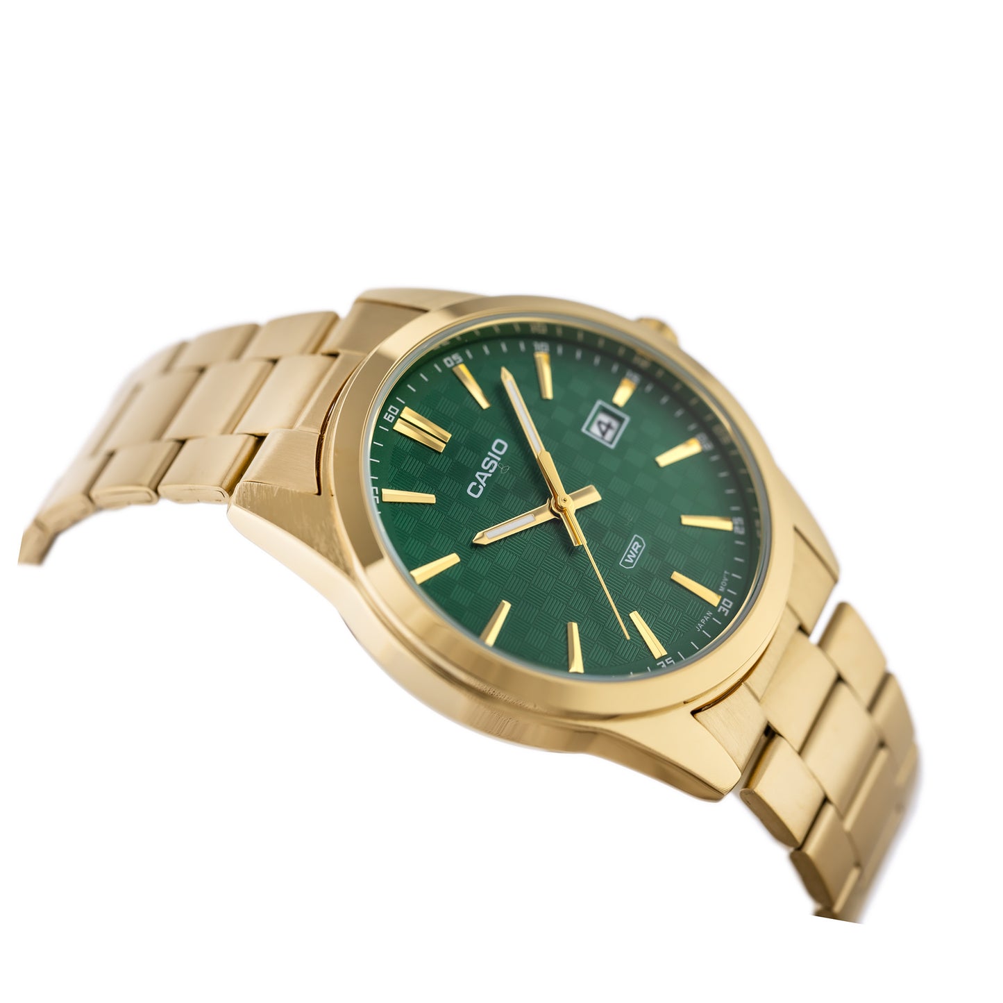 RELOJ CASIO MTP-VD03G-3A FONDO VERDE