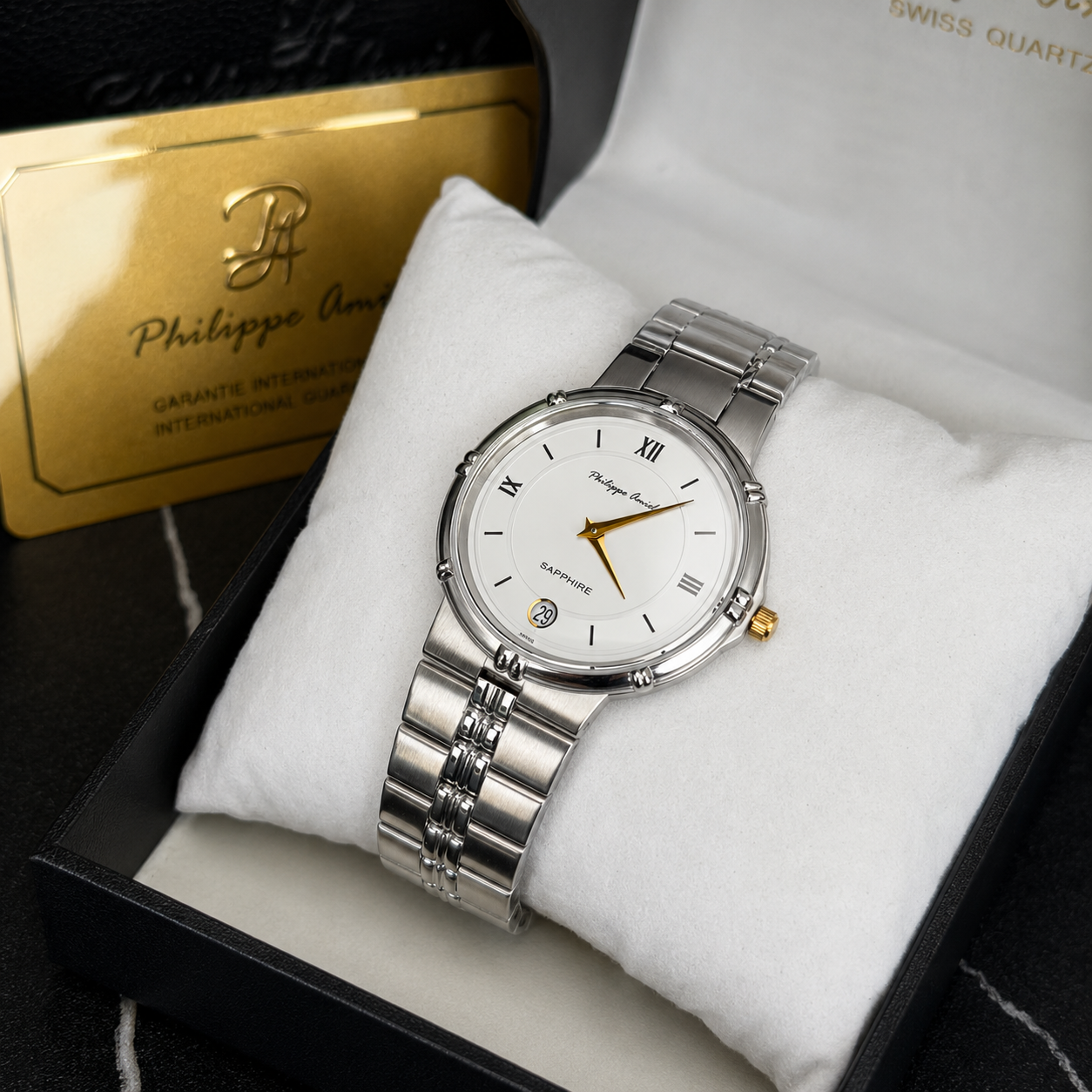 Philippe Amiel M6031 AZ Reloj para Hombre Acero Inoxidable Plateado | Time Home