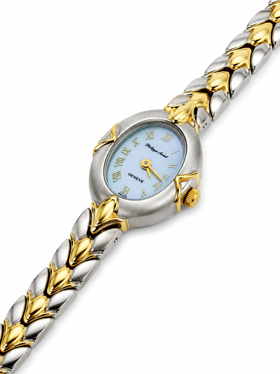 Philippe Amiel M1258 AZ Reloj para Mujer Bicolor Azul Acero Inoxidable