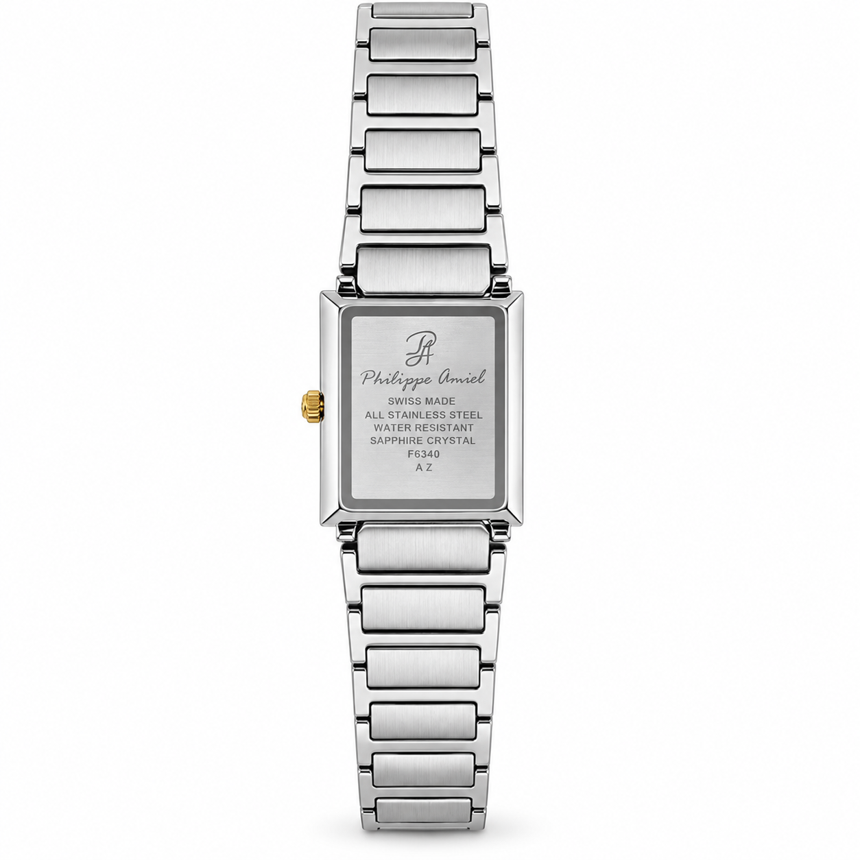Philippe Amiel F6340 Reloj para Mujer Acero Inoxidable Bicolor Esfera Blanca