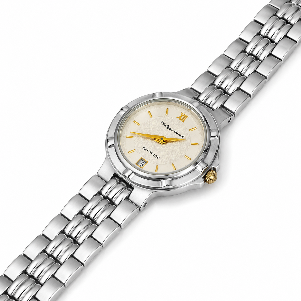 Philippe Amiel F6032 Reloj para Mujer Acero Inoxidable Bicolor Plateado/Dorado