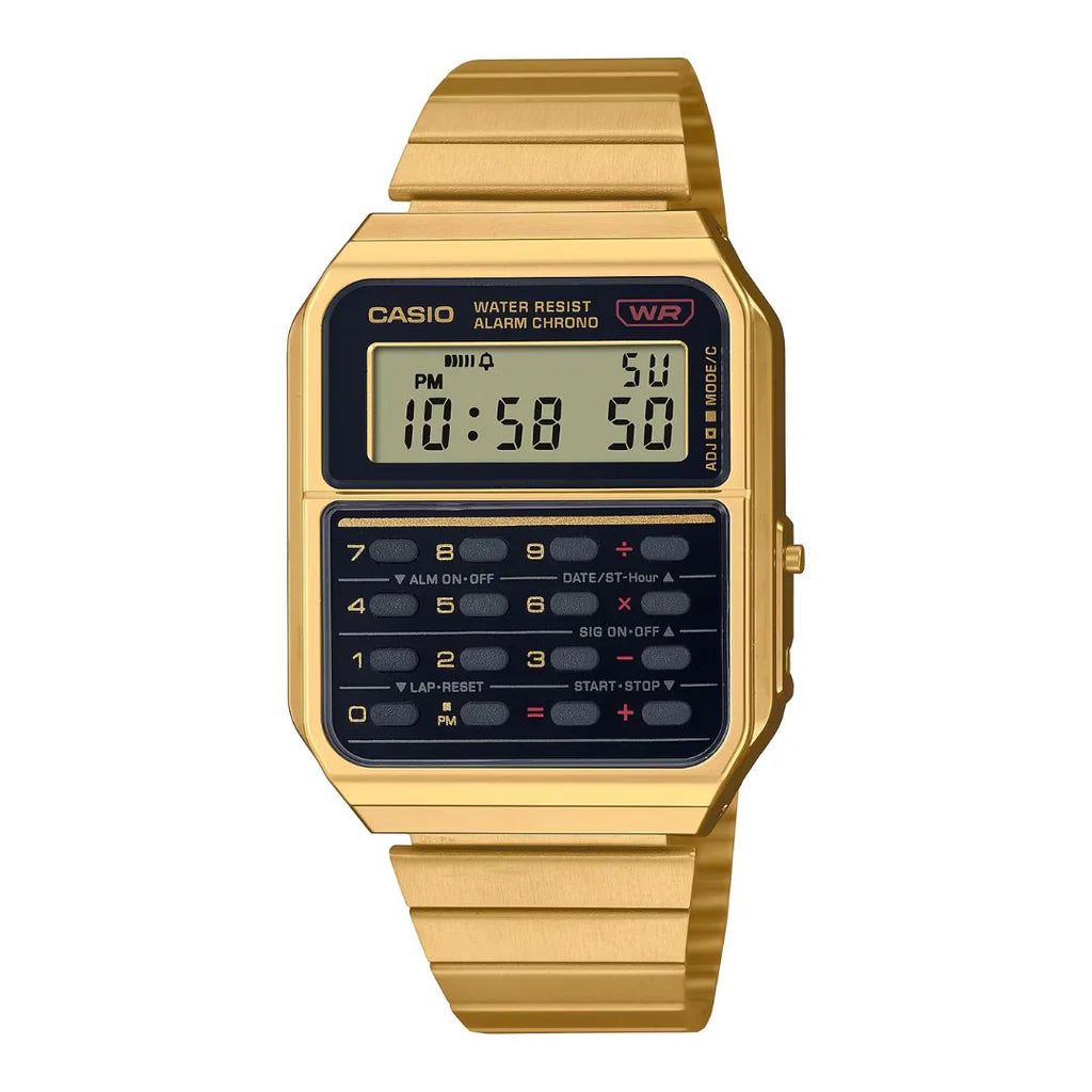 RELOJ CASIO CA-500WEG-1A DORADO ACERO