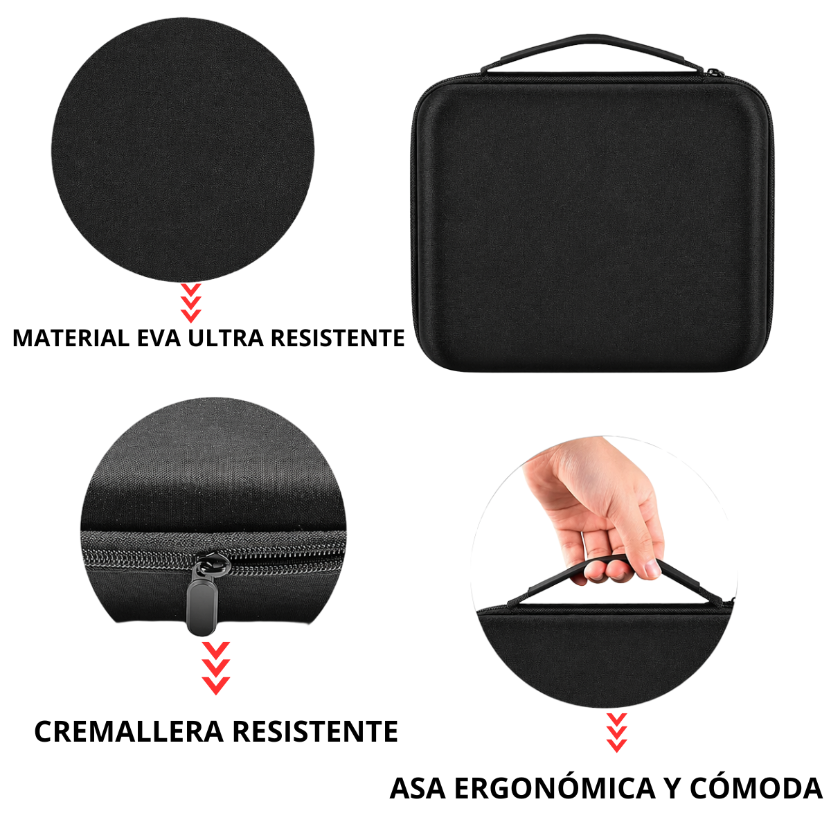 MALETÍN PORTA RELOJES PROTECCIÓN TOTAL 8 PUESTOS