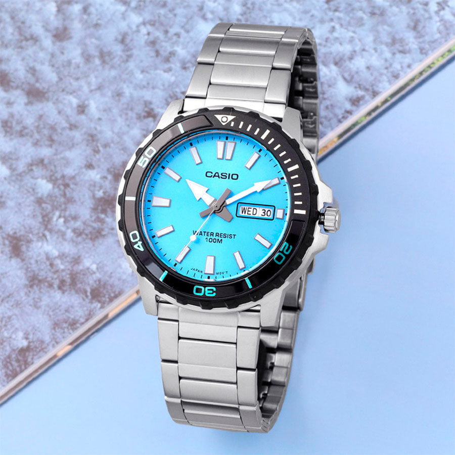 RELOJ CASIO MTP-125D-2A3 ACERO