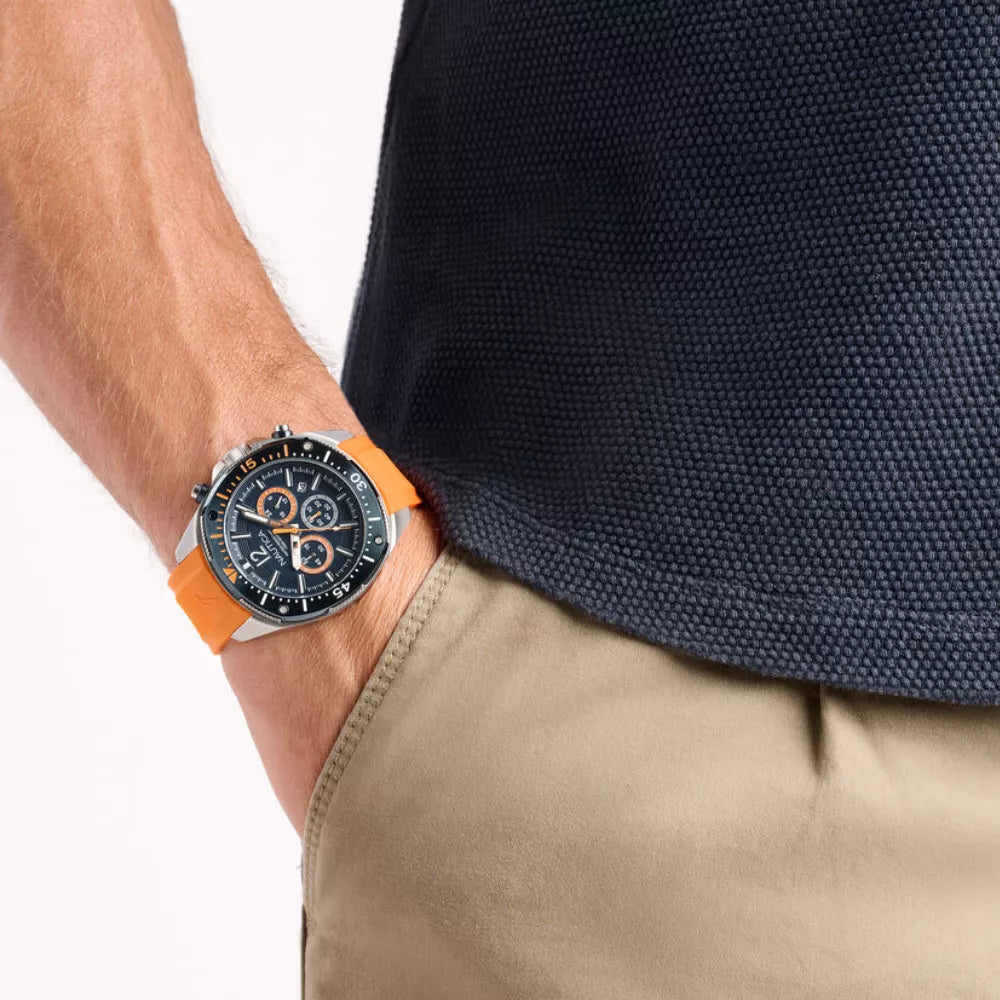 RELOJ NAUTICA CABALLERO SILICONA NAPBSS504 DOBLE PULSO