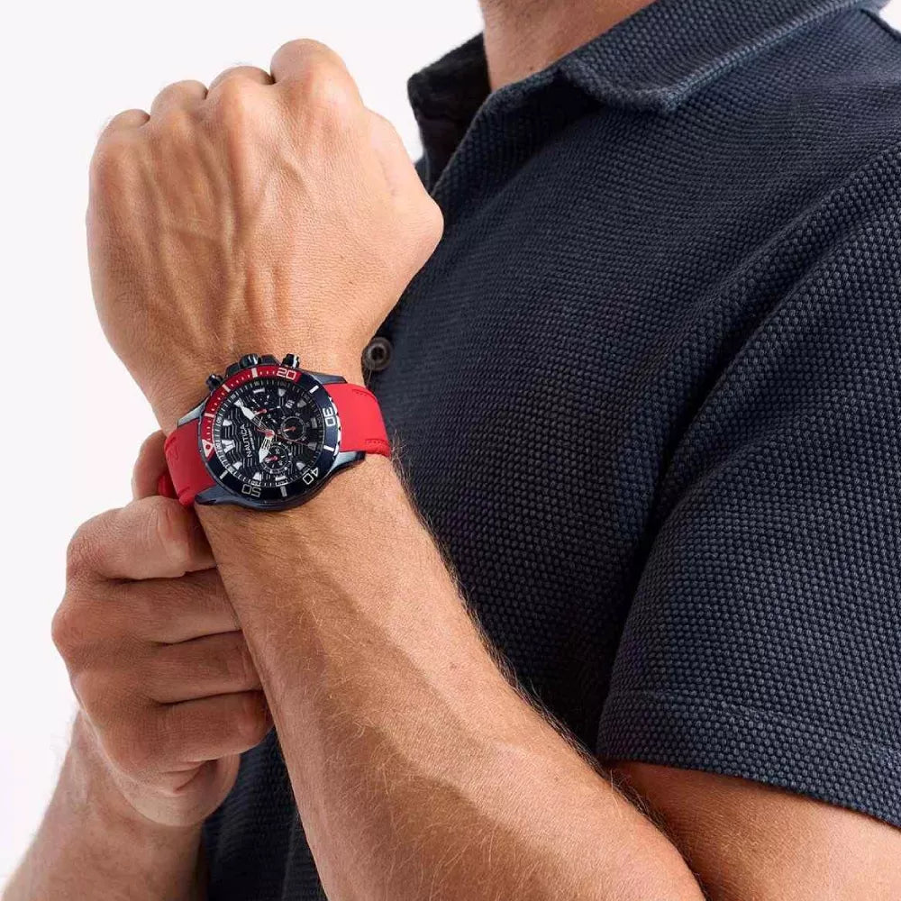 RELOJ NAUTICA CABALLERO SILICONA NAPNSS505 DOBLE PULSO