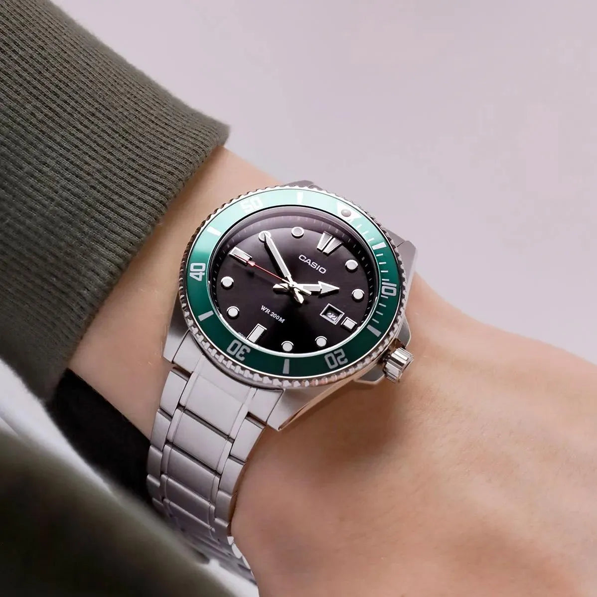 RELOJ CASIO MDV-107D-3A ACERO