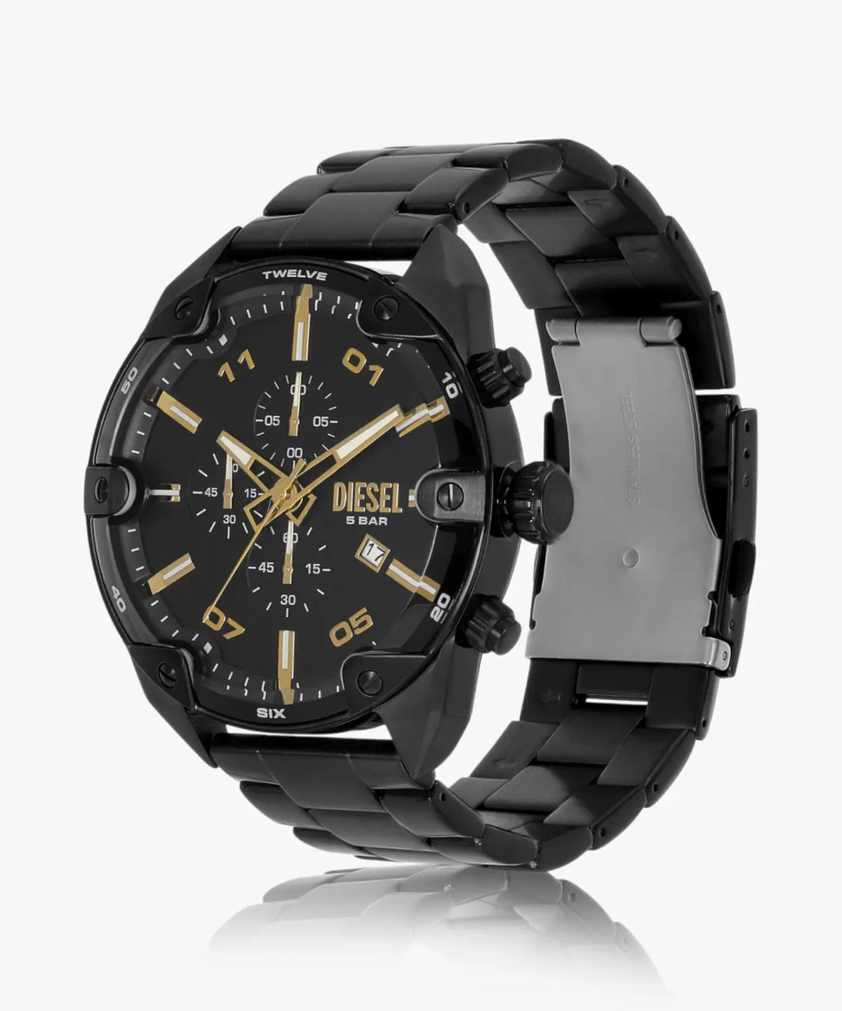 RELOJ DIESEL SPIKED PAVONADO DZ4644 ACERO