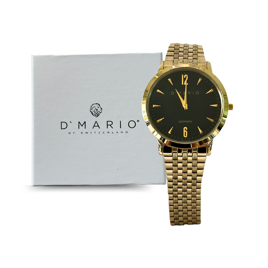 RELOJ D'MARIO ZE3113 PLANO EN ACERO ENCHAPADO