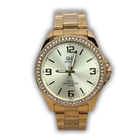RELOJ Q&Q PREMIUM PIEDRAS DAMA