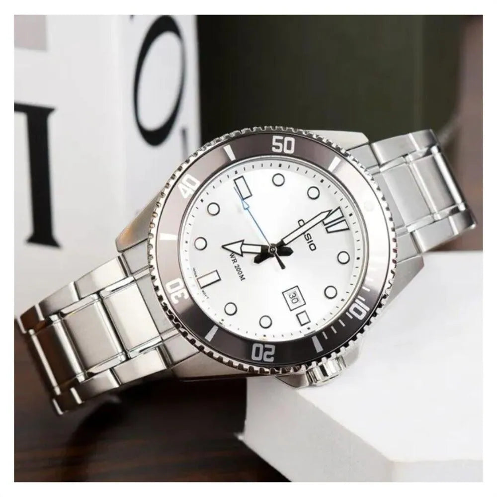 RELOJ CASIO ACERO MDV-107D-7A ACERO