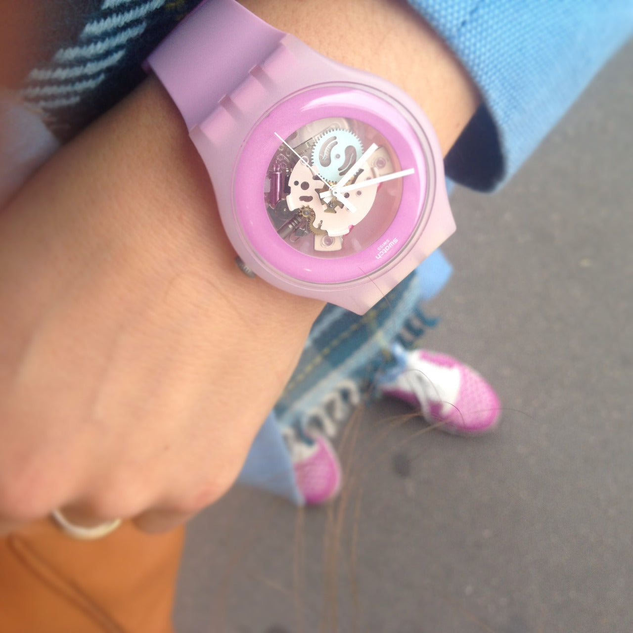 Reloj swatch mujer online rosa