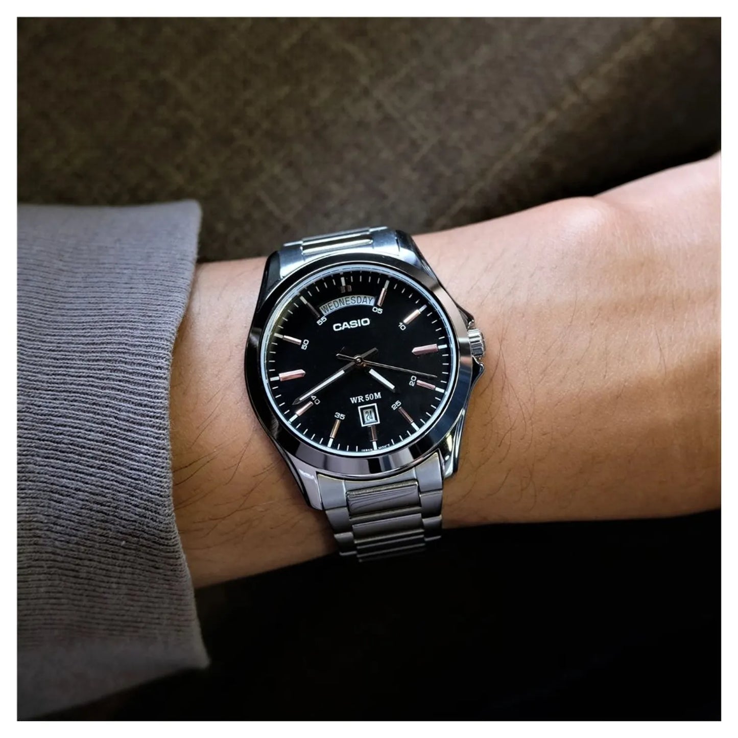 RELOJ CASIO MTP-1370D-1A2 ACERO