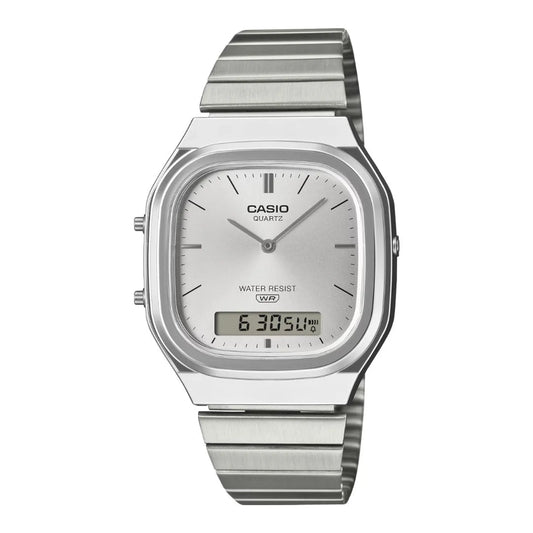 RELOJ CASIO AQ-240E-7A ACERO PLATEADO