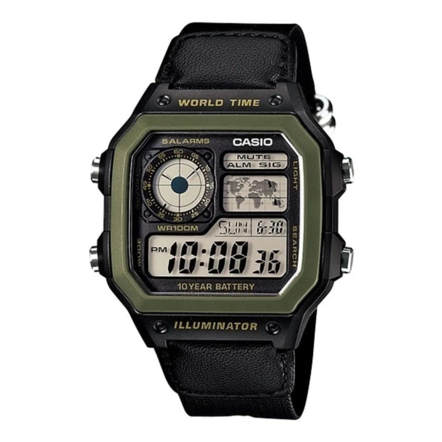 RELOJ CASIO AE-1200WHB-1B LONA