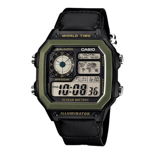 RELOJ CASIO AE-1200WHB-1B LONA
