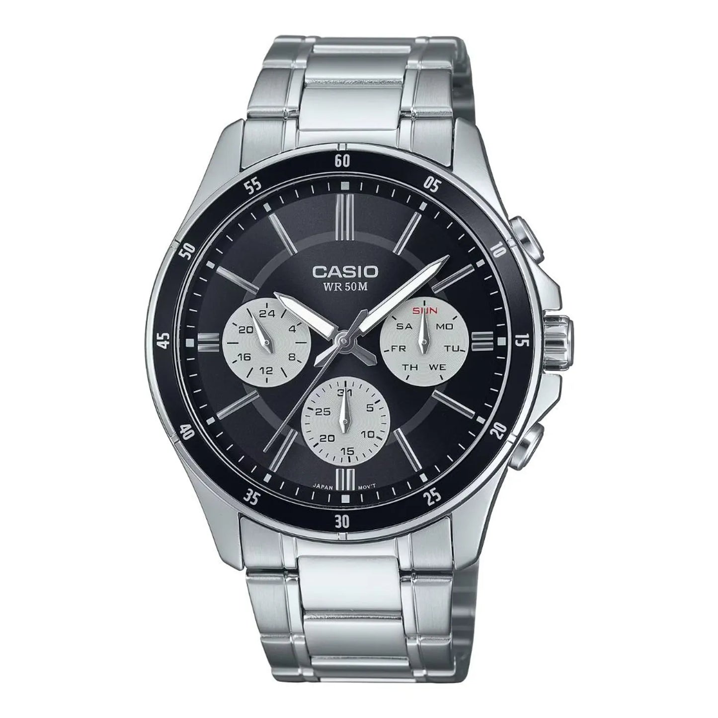 RELOJ CASIO MTP-1374D-1A3 ACERO HOMBRE