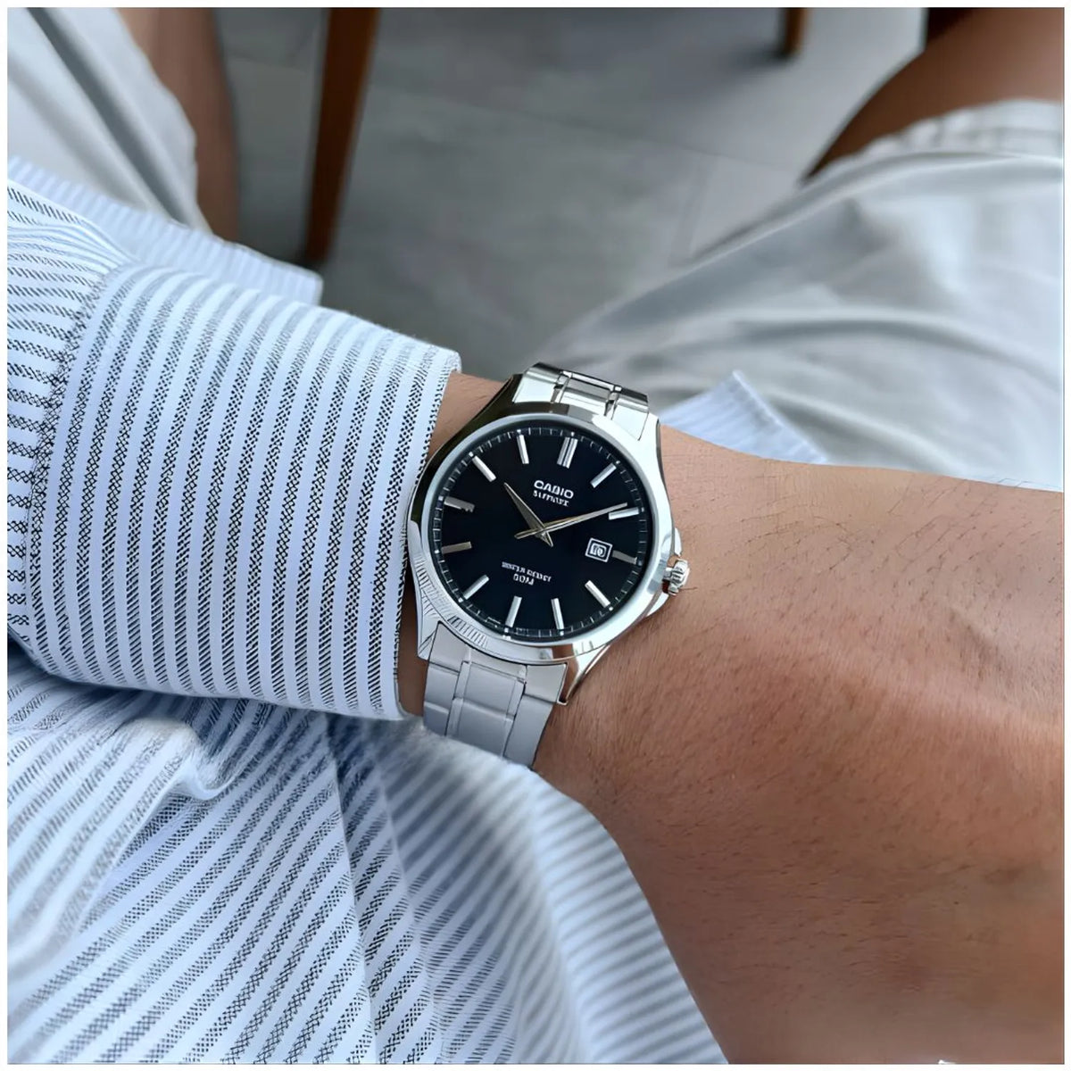 RELOJ CASIO MTS-115D-1A ZAFIRADO