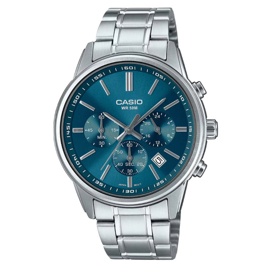 RELOJ CASIO MTP-E515D-2A1 ACERO HOMBRE