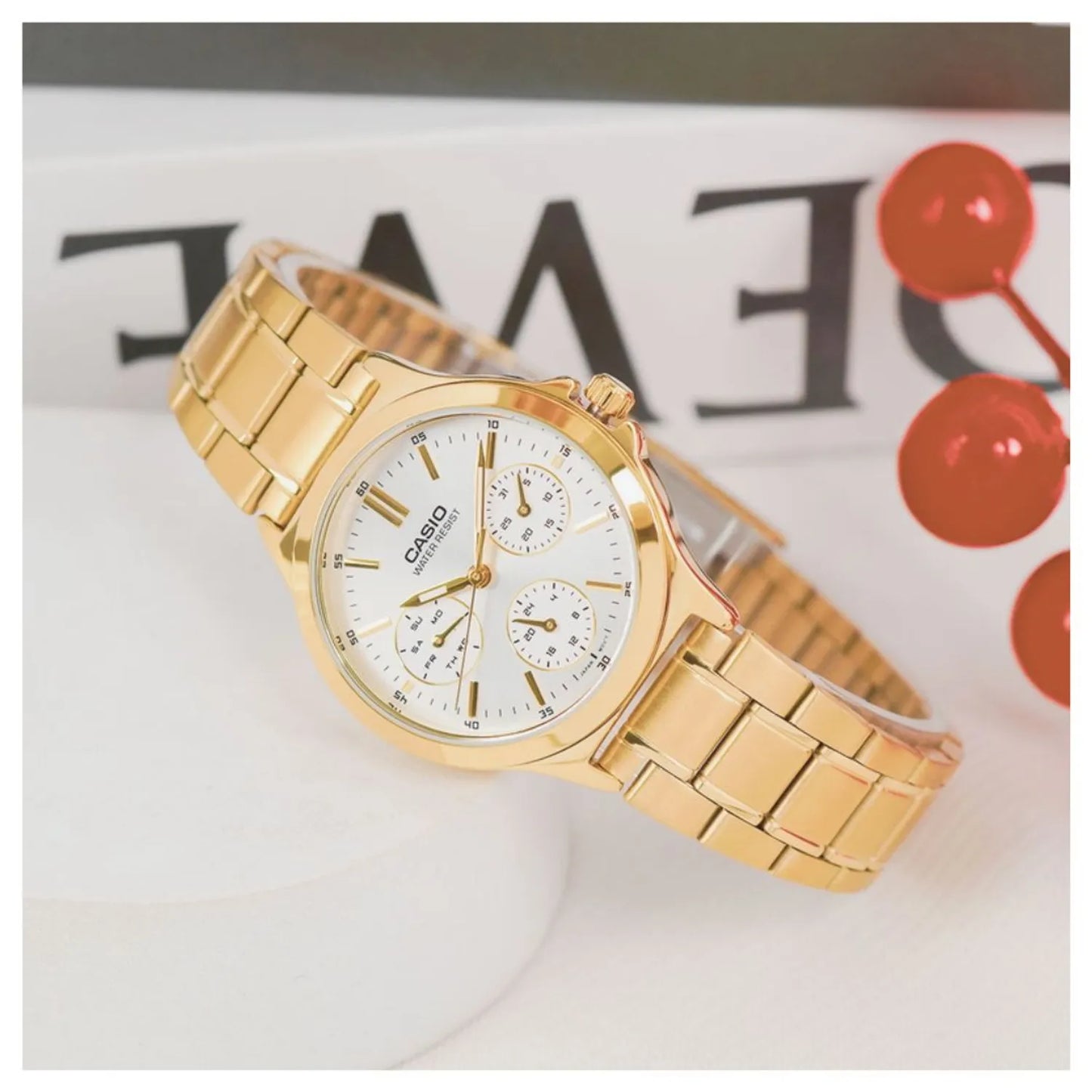 RELOJ CASIO LTP-V300G-7A ACERO