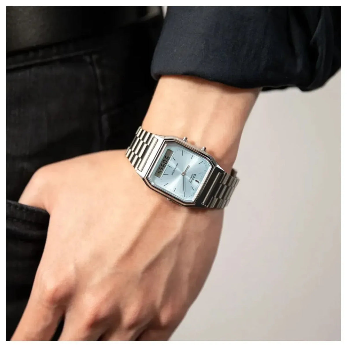 RELOJ CASIO AQ-230A-2A1 DOBLE HORA UNISEX